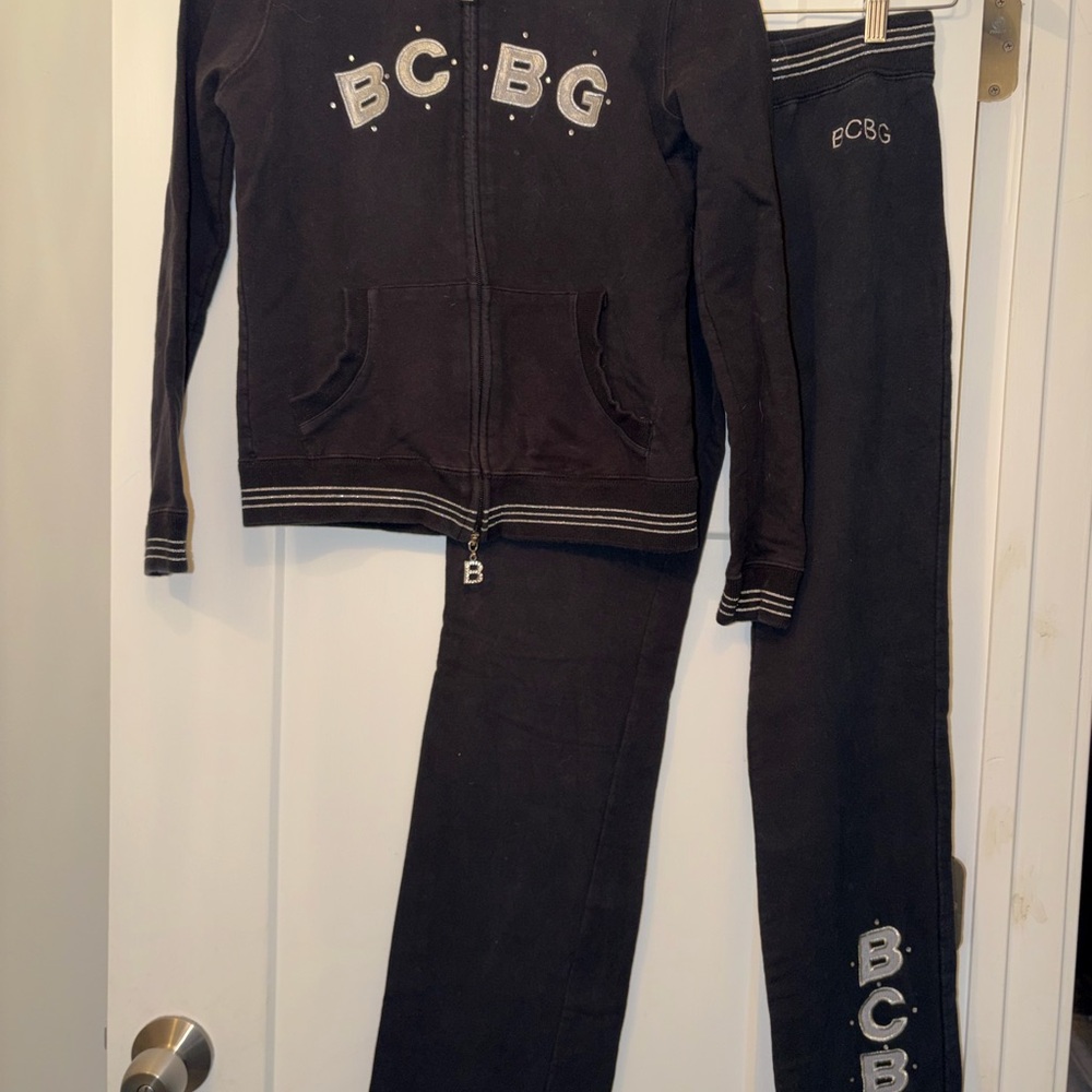 Women’s BCBG ' Black Logo Track Pants - Bottoms